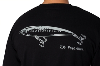 Buy Daiwa Feel Alive Divestar Mens T-Shirt Black online at