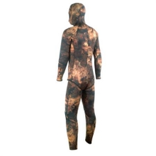 Buy Aropec Mens Open Cell Camo Brown Spearfishing Wetsuit 5mm 2pc XL online  at