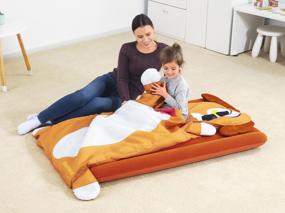 Kids sleeping outlet bag with mattress