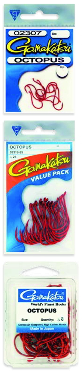 Buy Gamakatsu Octopus Hooks Red Mini Bulk Pack online at Marine