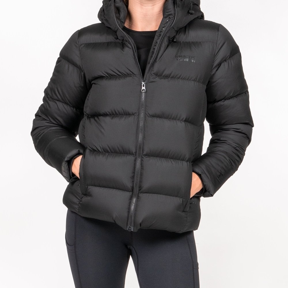 Buy Hunters Element Glacier Womens Puffer Jacket Black online at Marine Deals .nz