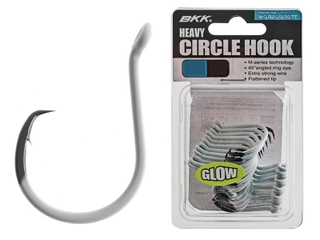Buy BKK Heavy Circle Hooks Glow Bulk Pack Qty 25 online at