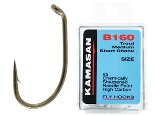 Buy Kamasan B160 Trout Medium Short Shank Hooks online at Marine
