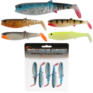 Savage gear Cannibal Shad Bulk Soft Lure 125 mm 20g Multicolor