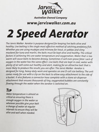 Buy Jarvis Walker Portable 2-Speed Bait Tank Aerator online at