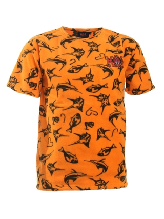 Poncho Fishing Shirt | Light Orange Short Sleeve