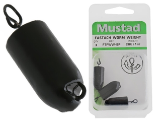 Buy Mustad Fastach Jig Head Weights 1oz Qty 3 online at