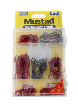 Buy Mustad Saltwater 100 Piece Assorted Hook Pack online at