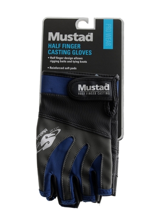Buy Mustad Half Finger Casting Gloves - Pair online at
