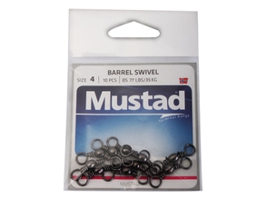 Mustad Barrel Swivel | Size: 1-12 2/0