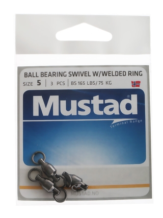 Buy Mustad Ball Bearing Swivel with Welded Ring online at Marine