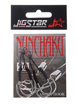 Buy Jig Star Nunchaku Twin Assist 3/0 100lb 10mm Qty 2 online at