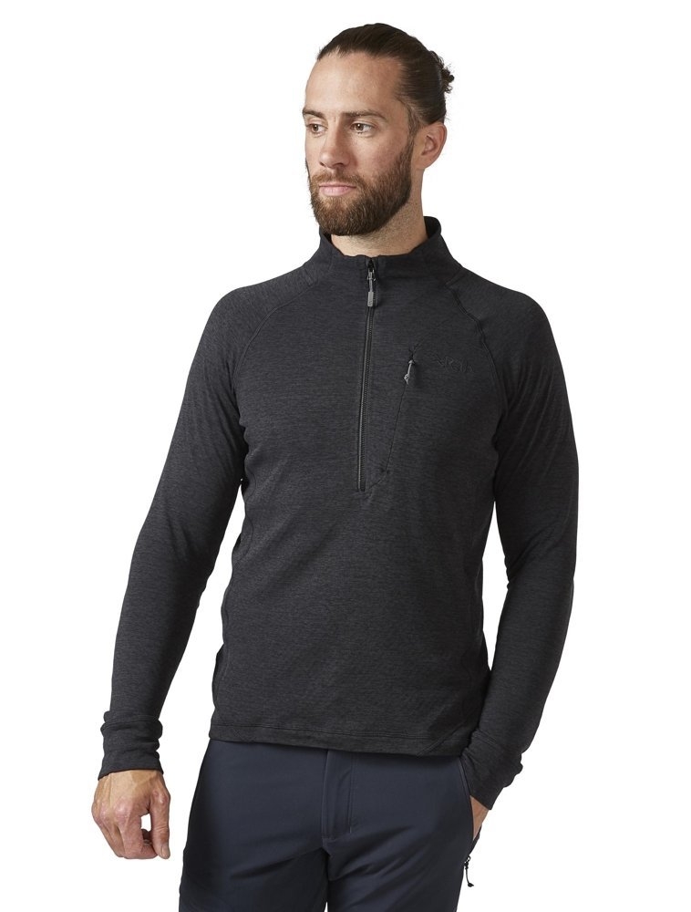 Rab Nexus Mens Half Zip Fleece Jersey Black Jerseys Apparel
