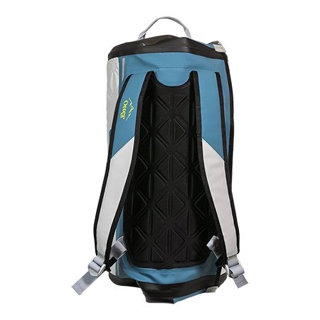 Yampa 35 Liter Dry Duffle Waterproof Backpack Bag Hazy Harbor Gray and Blue 