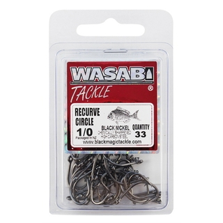 Wasabi Tackle Recurve Circle Hooks Bulk Pack 7/0 Qty 42