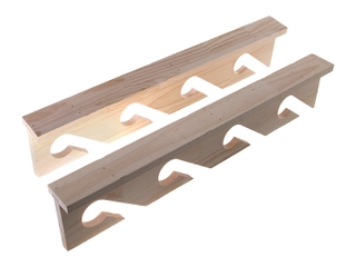 Buy Ceiling Mount Plywood 4 Rod Rack online at