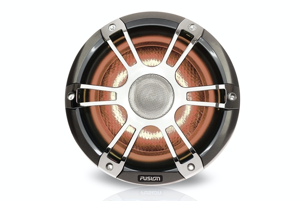 Chrome marine speakers top