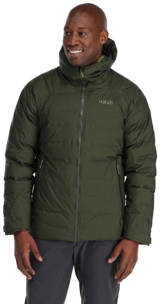Rab Valiance Waterproof Mens 700FP Down Jacket Army Jackets Apparel