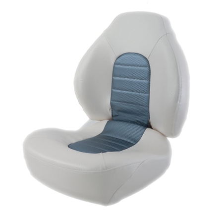 Oceansouth Deluxe High Back Folding Seat Blue & White Oceansouth Deluxe High Back Folding Seat Blue & White