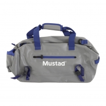 Mustad Dry Duffel Bag 50L - Borsa Impermeabile In PVC Telone 500D, Unisex, Grigio