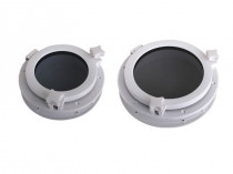 SEAFLO 10" Marine Round Porthole Hatch - Plastic, Tempered Glass - For Boats, RV Windows - SFPP2-02
