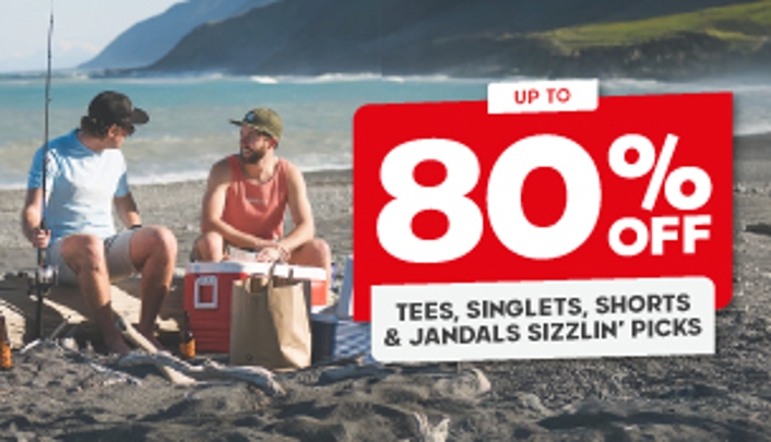 Tees, Singlets, Shorts and Jandals Sizzlin’ Picks